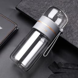 image-Cup Glass Double-Layer Insulation Tea Separation Teacup