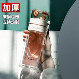 image-Cup Glass Double-Layer Insulation Tea Separation Teacup
