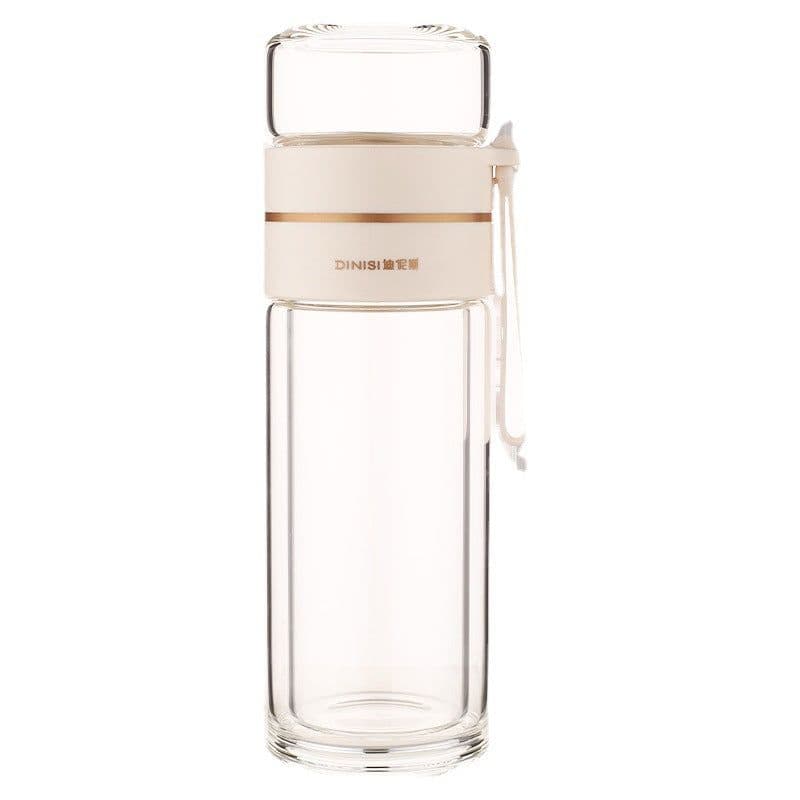 image-Cup Glass Double-Layer Insulation Tea Separation Teacup