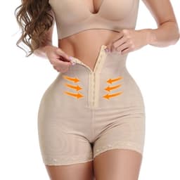 image-High Waist Tummy Control Leggings with Button Detail