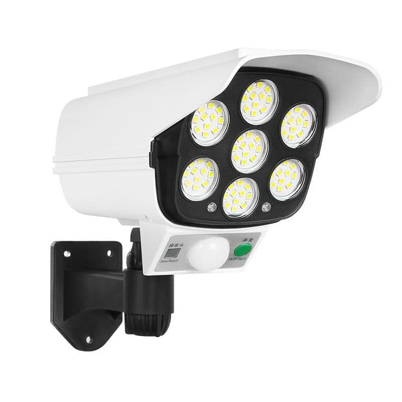 image-Solar Sensor LED Wall Lamp with Fake Camera