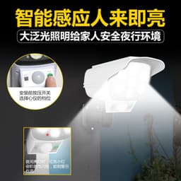 image-Solar Sensor LED Wall Lamp with Fake Camera