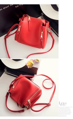 image-Women's Small Black Bucket Bag Single Strap