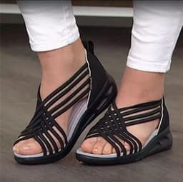 image-Women's Roman Sandals Wedge Low Top