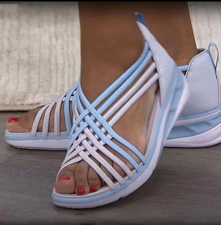 image-Women's Roman Sandals Wedge Low Top