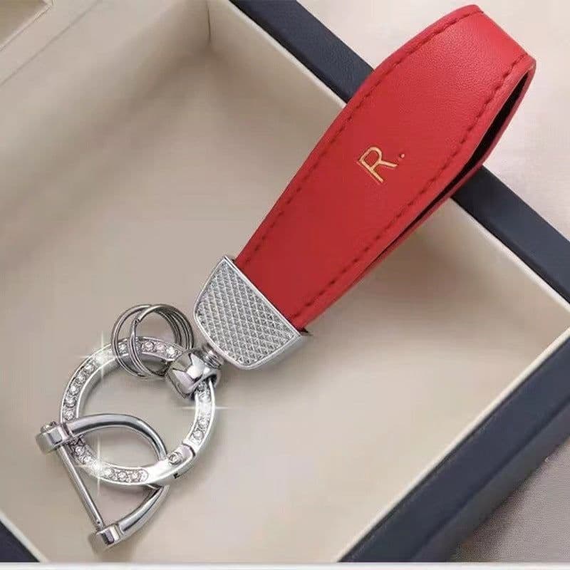 image-Woody Korean Key Chain Bracelet, Gold Buckle