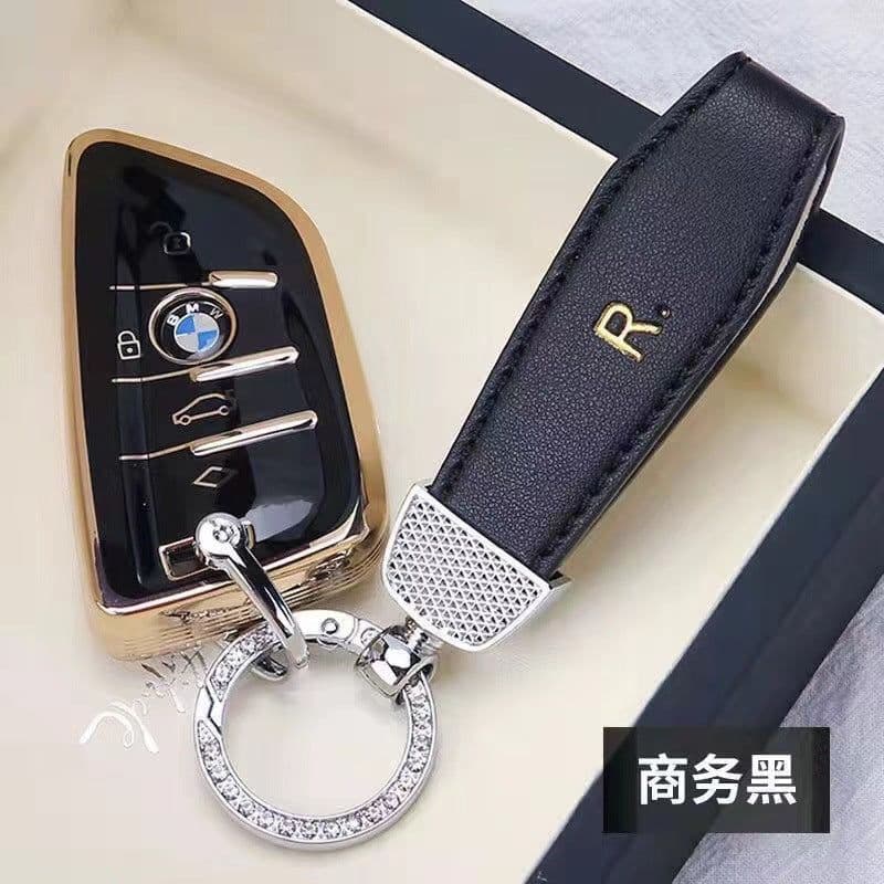 image-Woody Korean Key Chain Bracelet, Gold Buckle