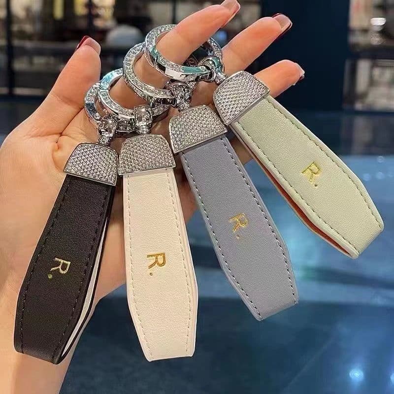 image-Woody Korean Key Chain Bracelet, Gold Buckle