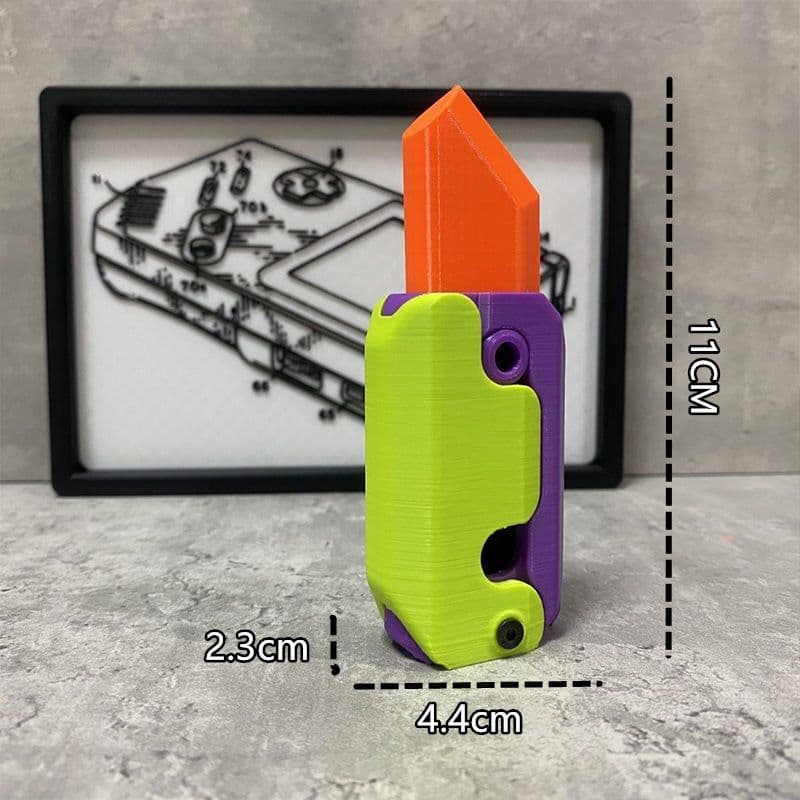 image-3D Gravity Radish Vibrating Fidget Toy