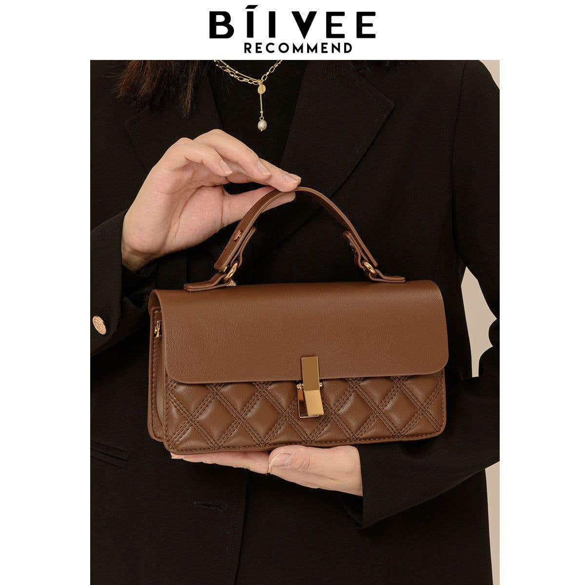 image-Factory Direct High-End Rhombic Chain Shoulder Bag