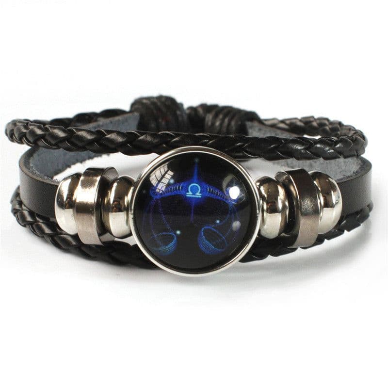 image-Yongyi Jewelry Twelve Constellation Couple Leather Bracelet