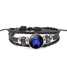 image-Yongyi Jewelry Twelve Constellation Couple Leather Bracelet