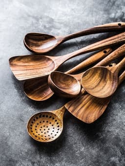 image-State 7-Piece Wooden Spoon and Spatula Set