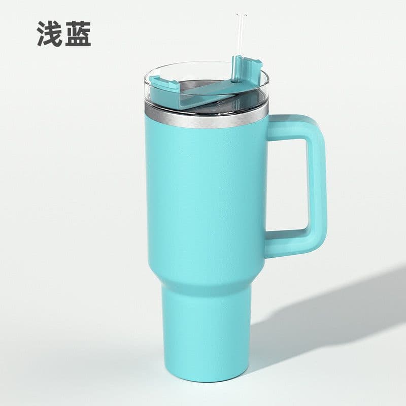 image-Cross-border 304 Stainless Steel 40oz Vacuum Insulated Cup with Straw