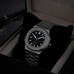 image-TPOFHS Men's Quartz Watch Stainless Steel 42mm