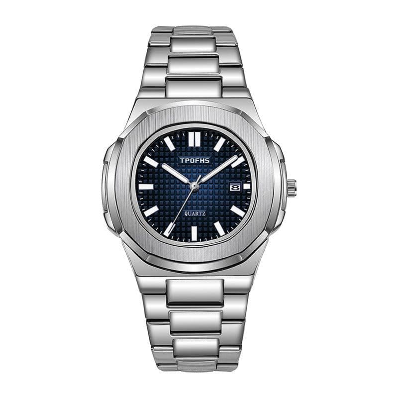image-TPOFHS Men's Quartz Watch Stainless Steel 42mm