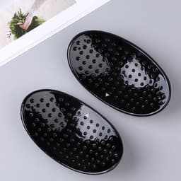 image-Silicone Shoulder Pad Anti-Slip Self-Adhesive Black