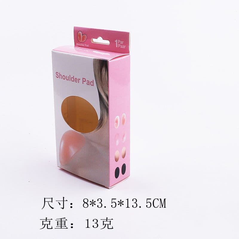 image-Silicone Shoulder Pad Anti-Slip Self-Adhesive Black