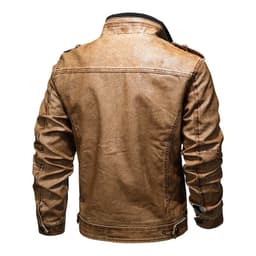 image-Cross-border Leather Men's Casual Jacket PU