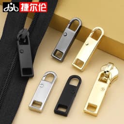 image-Metal Zipper Pull 5# Gun Black Replacement
