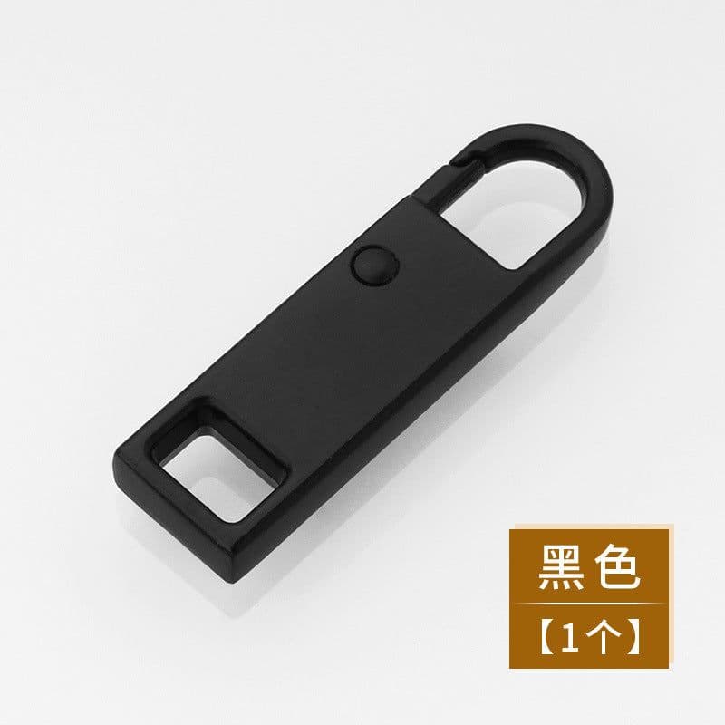 image-Metal Zipper Pull 5# Gun Black Replacement