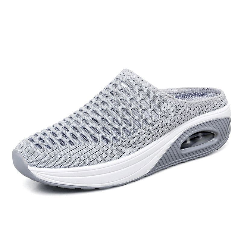 image-Women's Mesh Loafers Grey Size 42