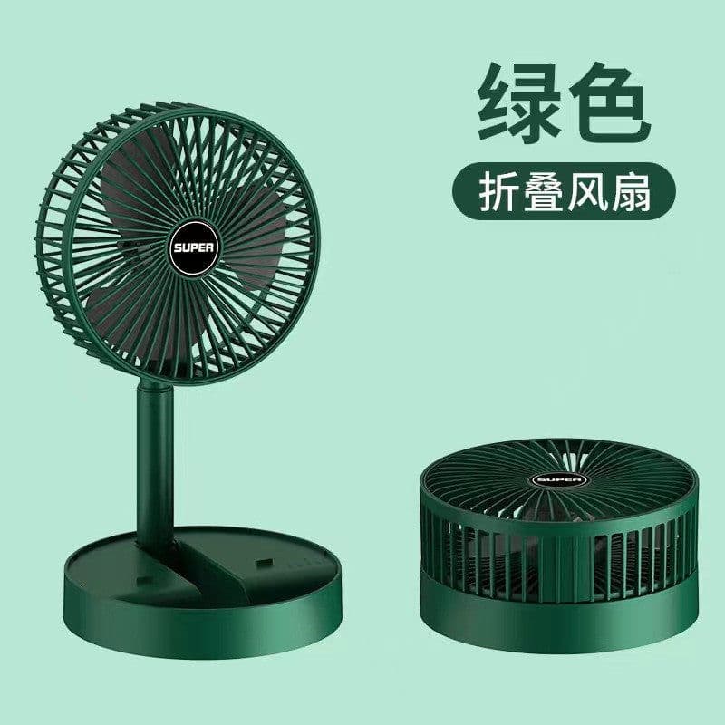 image-Folding Telescopic USB Charging Fan Portable