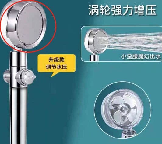image-Jushang Quad Interface Shower Head Red