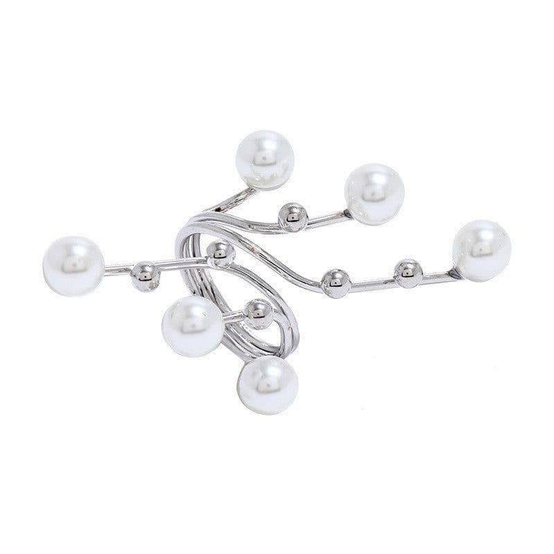 image-European Pearl Geometric Ring