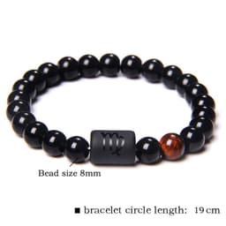 image-Golbal Jewcolor Gemini Agate Stone Bead Bracelet