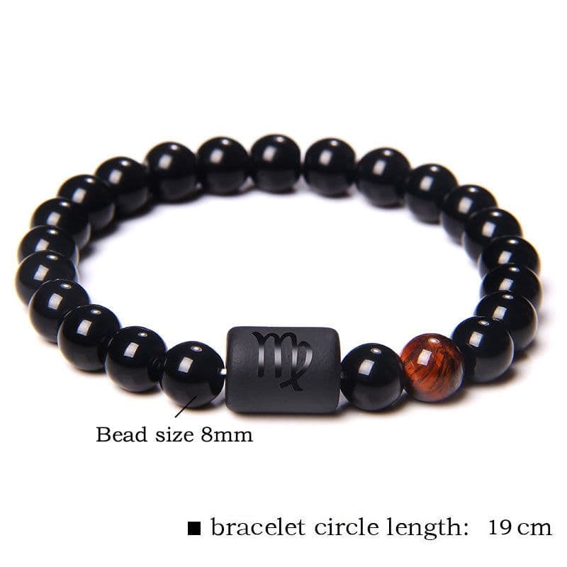 image-Golbal Jewcolor Gemini Agate Stone Bead Bracelet