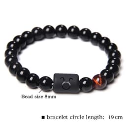 image-Golbal Jewcolor Gemini Agate Stone Bead Bracelet