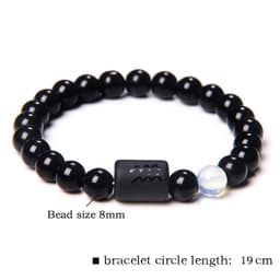 image-Golbal Jewcolor Gemini Agate Stone Bead Bracelet