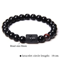 image-Golbal Jewcolor Gemini Agate Stone Bead Bracelet