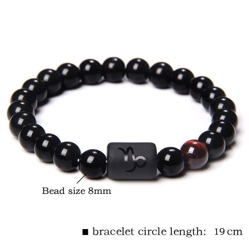 image-Golbal Jewcolor Gemini Agate Stone Bead Bracelet