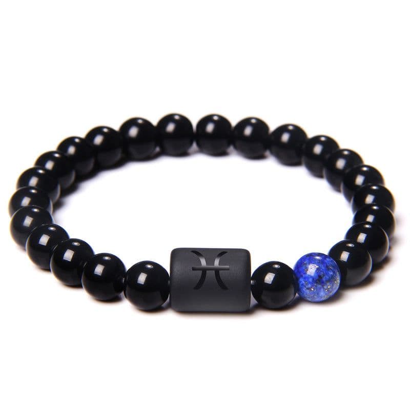 image-Golbal Jewcolor Gemini Agate Stone Bead Bracelet