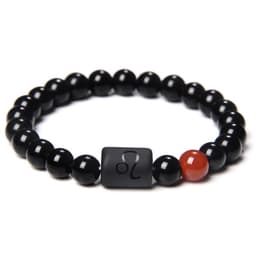 image-Golbal Jewcolor Gemini Agate Stone Bead Bracelet