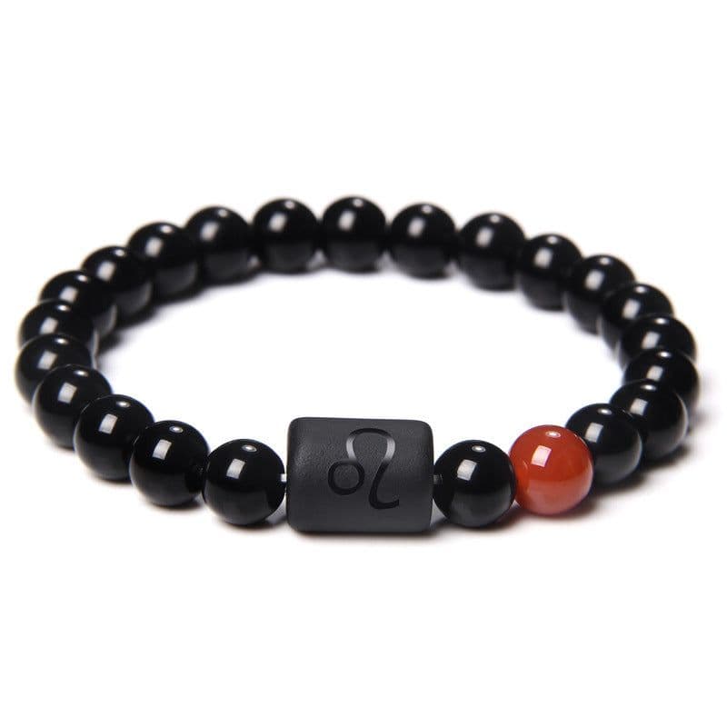 image-Golbal Jewcolor Gemini Agate Stone Bead Bracelet