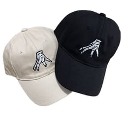 image-Baseball Cap Cotton White Adjustable Sun Protection