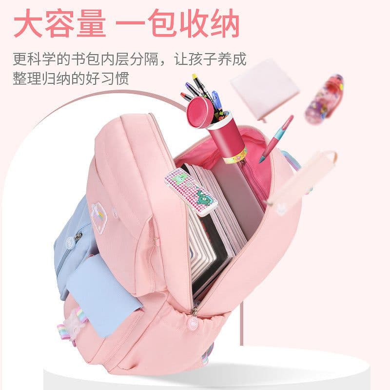 image-School Backpack Model 418 Waterproof Spine Protection