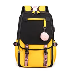 image-Primary School Waterproof Nylon Backpack USB Charging