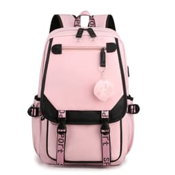 image-Primary School Waterproof Nylon Backpack USB Charging