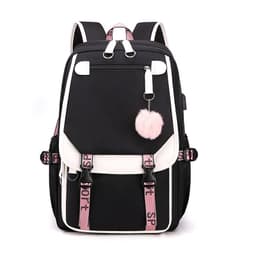 image-Primary School Waterproof Nylon Backpack USB Charging