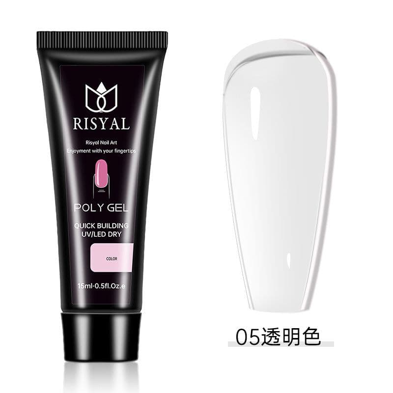 image-Crystal extension glue nail polish wholesale Poly Gel nail rapid extension 15ml phototherapy paper-free jelly glue