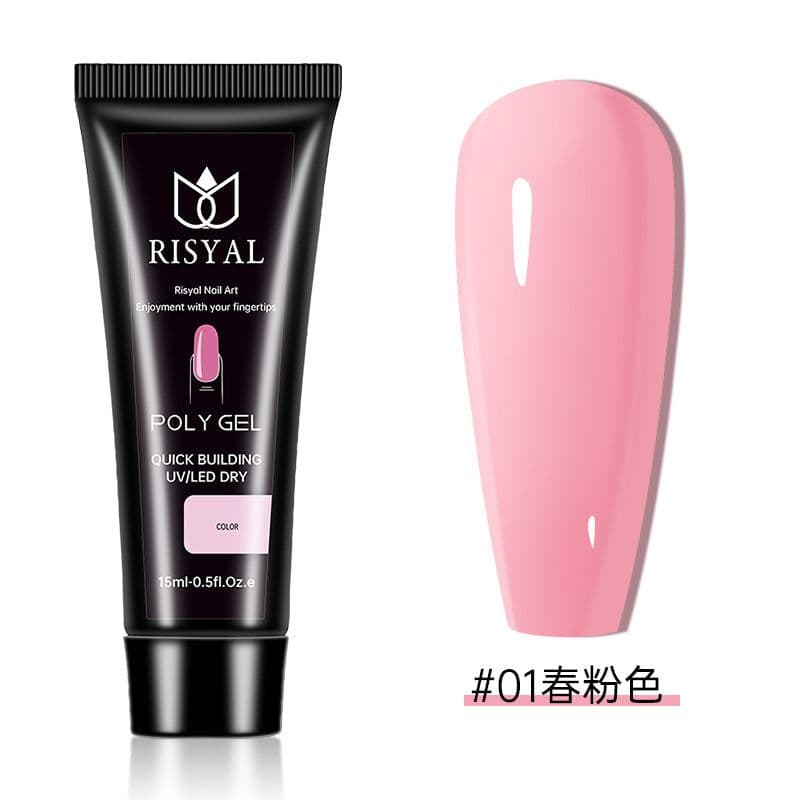 image-Crystal extension glue nail polish wholesale Poly Gel nail rapid extension 15ml phototherapy paper-free jelly glue