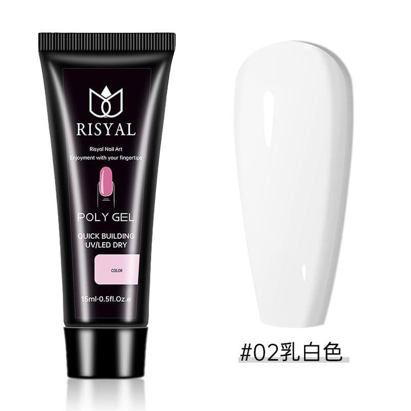image-Crystal extension glue nail polish wholesale Poly Gel nail rapid extension 15ml phototherapy paper-free jelly glue