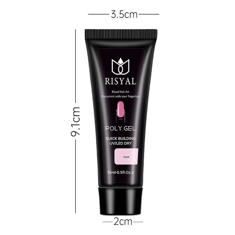 image-Crystal extension glue nail polish wholesale Poly Gel nail rapid extension 15ml phototherapy paper-free jelly glue