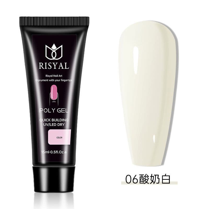 image-Crystal extension glue nail polish wholesale Poly Gel nail rapid extension 15ml phototherapy paper-free jelly glue