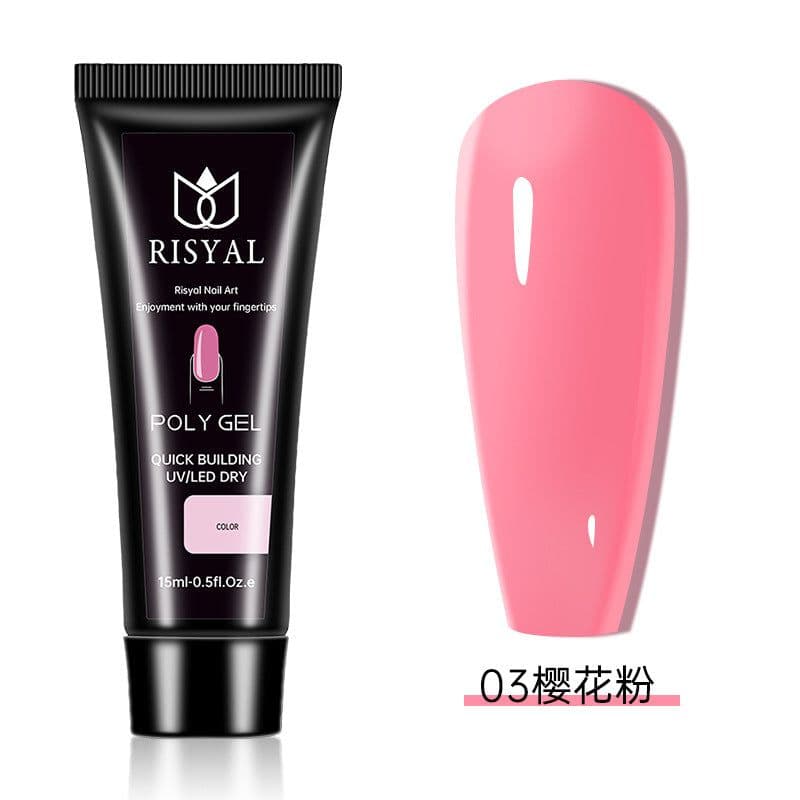 image-Crystal extension glue nail polish wholesale Poly Gel nail rapid extension 15ml phototherapy paper-free jelly glue