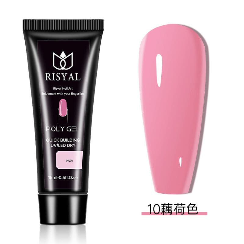 image-Crystal extension glue nail polish wholesale Poly Gel nail rapid extension 15ml phototherapy paper-free jelly glue